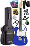 Midex TLX-50BL Tele Kasa Maple Klavye 2 Single-Coil Manyetik Elektro Gitar