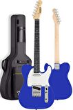 Midex TLX-50BL Tele Kasa Maple Klavye 2 Single-Coil Manyetik Elektro Gitar
