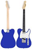 Midex TLX-50BL Tele Kasa Maple Klavye 2 Single-Coil Manyetik Elektro Gitar