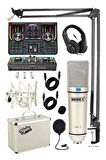 Stüdyo Ekipmanları Private Paket-3 CX1 Mikrofon VS15 Ses Kartı Stüdyo Kayıt Seti