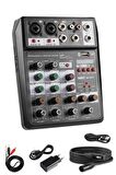 Midex MDX-280BK Ses Kartlı Ses Mikseri Stüdyo Kayıt Mixer