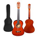 Midex CG-34BRW Kaliteli 34 İnç 1/2 Juniur Çocuk Gitarı 4-8 Yaş Arası (Çanta Capo Nota Sticker Askı Pena Metod)