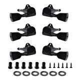 Midex CB-50 Akustik Gitar İçin Kaliteli Profesyonel Burgu Takımı Black 1 SET