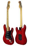 Midex RPH-40RDST Profesyonel Elektro Gitar Seti HSH Manyetik Maple Klavye Üst Kalite