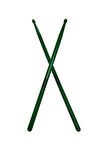 Midex GFK-801GR 5A Bateri Baget Kırılmaz Polyemid Yeşil Renk Davul Bageti 5A Drumsticks
