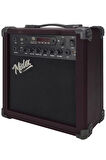 Midex MGA-25BN-HD Elektro Gitar Amfisi 25 Watt USB Bluetooth ve Şarjlı (Amfi Kulaklık ve Jack Kablo)