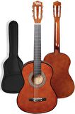 Midex CG-270BRW Brown Renk Klasik Gitar 4/4 Yetişkin Boy Sap Ayarlı Full Set
