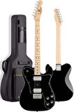 Maxword TLX-60BK-25AMP Telecaster Maple Klavye HH 25W Amfili Elektro Gitar Seti