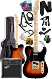 Midex TLX-50SB-25AMP Tele Kasa Maple Klavye 2 Single-Coil 25W Amfili Elektro Gitar
