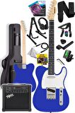 Midex TLX-50BL-25AMP Tele Kasa Maple Klavye 2 Single-Coil 25W Amfili Elektro Gitar