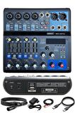 Stüdyo Ekipmanları Midi Live Paket-5 Ses Kartlı Mikser Midi Klavye CX2 Mikrofon Kulaklık