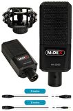 Midex Functional Paket-1 Stüdyo Ekipmanları Mikrofon 4 Çıkış Ses Kartı Full Set