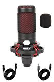 Midex Functional Paket-2 Stüdyo Ekipmanları Mikrofon 4 Çıkış Ses Kartı Full Set