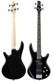 Midex MBG-400BK-25AMP 4 Telli Bas Gitar ve 25W Amfi Gigbag Kulaklık Set