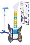Rennes RG-035BK Mikrofonlu Tuşlu Çocuk Elektro Oyuncak Gitar (Mikrofon Standı ve Askı Dahil)