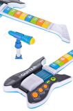 Rennes RG-035BK Mikrofonlu Tuşlu Çocuk Elektro Oyuncak Gitar (Mikrofon Standı ve Askı Dahil)