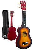 Midex UKX-901SB Sunburs Soprano Ukulele (Askı Çanta Metod Pena)
