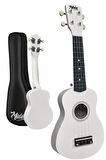 Midex UKX-901WH Beyaz Soprano Ukulele (Askı Çanta Metod Pena)