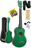 Midex UKX-233GR Yeşil Concert Ukulele (Askı Çanta Metod Pena)