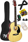 Midex RG-540NT Kaliteli Kesik Kasa 40 İnç Akustik Gitar Seti 4/4 Yetişkin