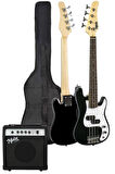 Midex CBG-380BK 38 İNÇ 7/8 Ebat 10-14 Yaş Arası Genç ve Çocuk İçin Amfili Bas Gitar Seti