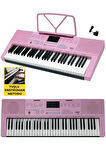 Midex PS-2300PK 61 Tuşlu Org Seti Pembe Kaliteli Başlangıç İçin Uygun
