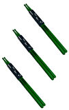 Midex GFK-801GR-3X 5A Bateri Baget Kırılmaz Polyemid Yeşil Renk Davul Bageti 5A Drumsticks 6 Adet (3 Çift)