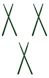Midex GFK-801GR-3X 5A Bateri Baget Kırılmaz Polyemid Yeşil Renk Davul Bageti 5A Drumsticks 6 Adet (3 Çift)