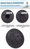 Midex TD-68BK Çelik Dil Davul Handpan 6 İnç 8 Ton Steel Tongue Drum Full Set