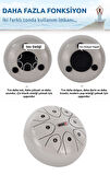Midex TD-88WH Çelik Dil Davul Handpan 8 İnç 8 Ton Steel Tongue Drum Full Set
