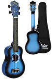 Midex UKX-600BL Sunburs Efektli Maun Concert Ukulele Full Set