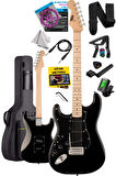 Midex RPH-31BK Solak Elektro Gitar Seti Maple Klavye Strat Kasa SSS Manyetik