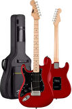 Midex RPH-31RD-25AMP Solak Elektro Gitar 25W Amfili Full Set