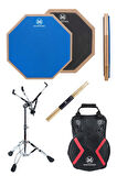 Maxword DD-239BL Pro Bateri Davul Çalışma Pedi Seti Drum Practice Pad Full Set