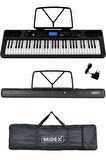 Midex PS-5200BK Pro Org 61 LED Işıklı Tuş Hassasiyetli Bluetooth Midi