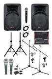  Lastvoice Ample Classy-Paket-2 Aktif hoparlör ve Mixer Full Ses Sistemi Seti