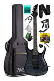 Midex Crade Grey Rosewood Klavye Super Strat Kasa HH Yüksek Kaliteli Elektro Gitar