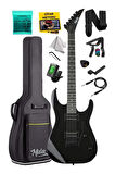 Midex Crade Black Rosewood Klavye Super Strat Kasa HH Yüksek Kaliteli Elektro Gitar