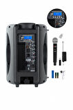 Lastvoice Ample-08AP Taşınabilir Seyyar Portatif Mikrofonlu Elektrikli Ses Sistemi Hoparlör (450 Watt)