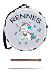 Rennes DVL-33RD Örf Aletleri Özel Tasarım Çocuk Davulu 30 cm