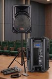Lastvoice AMPLE-12SET 800W 12 inç Aktif Hoparlör ve Mikrofon Ses Sistemi Seti
