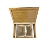 Mien Bambu Çıkartılabilir Hazneli Çamaşır Sepeti