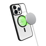 iPhone 14 Pro Magsafe Özellikli Renkli Clear Case Kapak