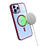 iPhone 13 Pro Max Magsafe Özellikli Renkli Clear Case Kapak