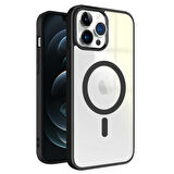 iPhone 12 Pro Max Magsafe Özellikli Renkli Clear Case Kapak