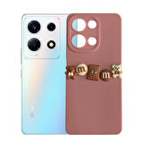 Infinix Note 30 Kılıf 3D M Bear Kamera Korumalı Silikon Kapak