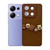 Xiaomi Redmi Note 13 Pro 4G Kılıf 3D M Bear Kamera Korumalı Silikon Kapak