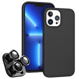 iPhone 15 Pro Max Kılıf Kamera Lensli Lansman Silikon Kapak
