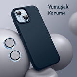 iPhone 15 Kılıf Kamera Lensli Lansman Silikon Kapak