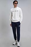Lufian Erkek Lowe Sweatshirt 112030125 Kırık Beyaz